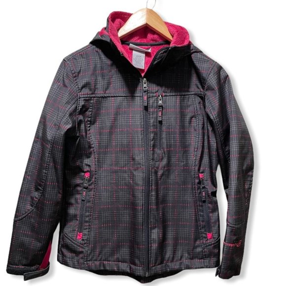 Free Country Jackets & Blazers - {Free Country} Plaid Fur Lined Hooded Jacket